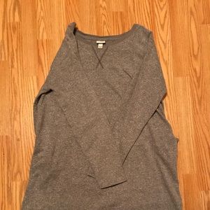 Sweater-like dress w/ pockets